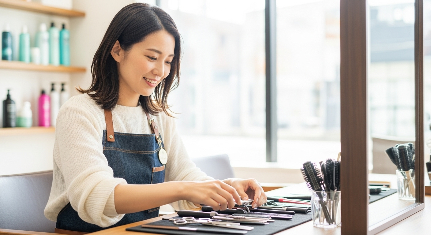 ブランクを経て美容師としての経験を活かそうとする30代女性