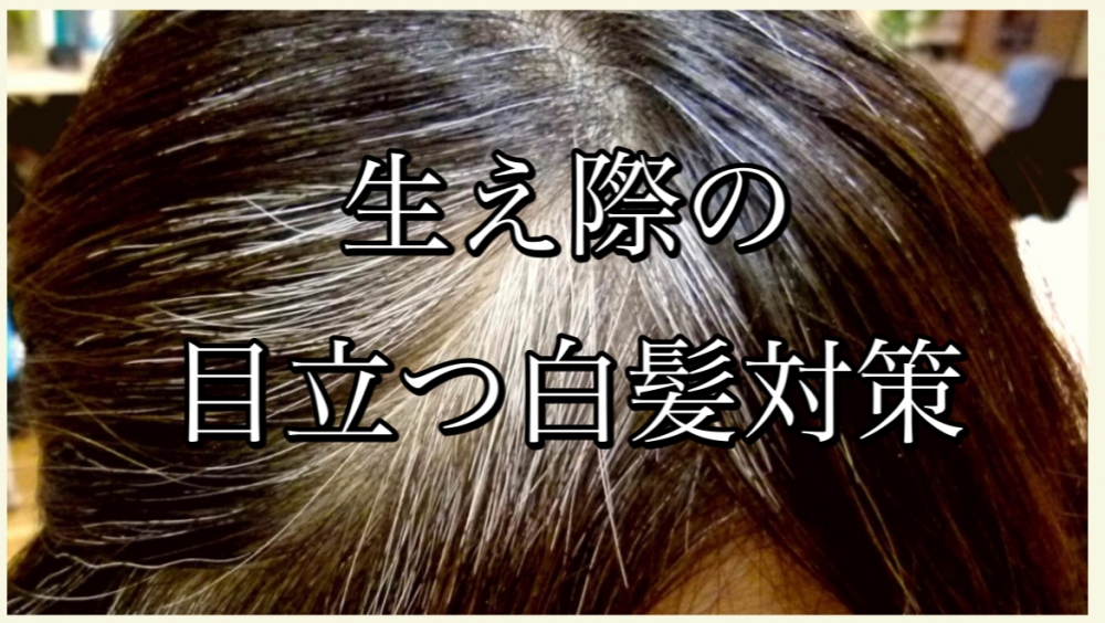 生え際の白髪が気になる方への解決法