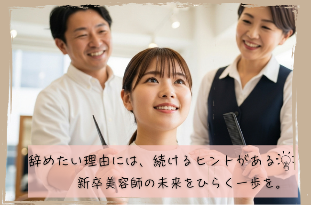 新卒美容師が辞めたい理由TOP5 ─ 続けるためのヒント